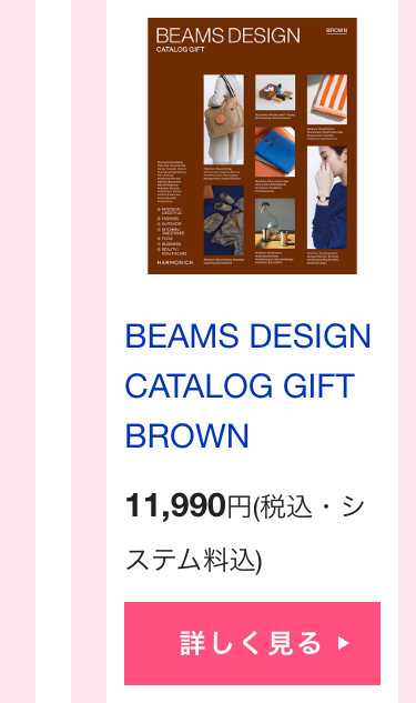 BEAMS DESIGN
CATALOG GIFT
BROWN