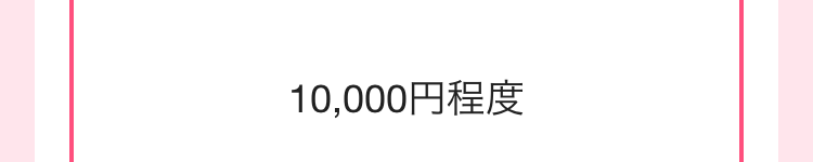 10,000円程度