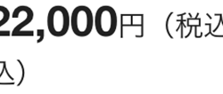 22,000円 (税込
즈)